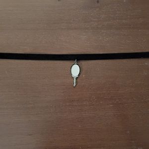 Mirror Pendant Choker